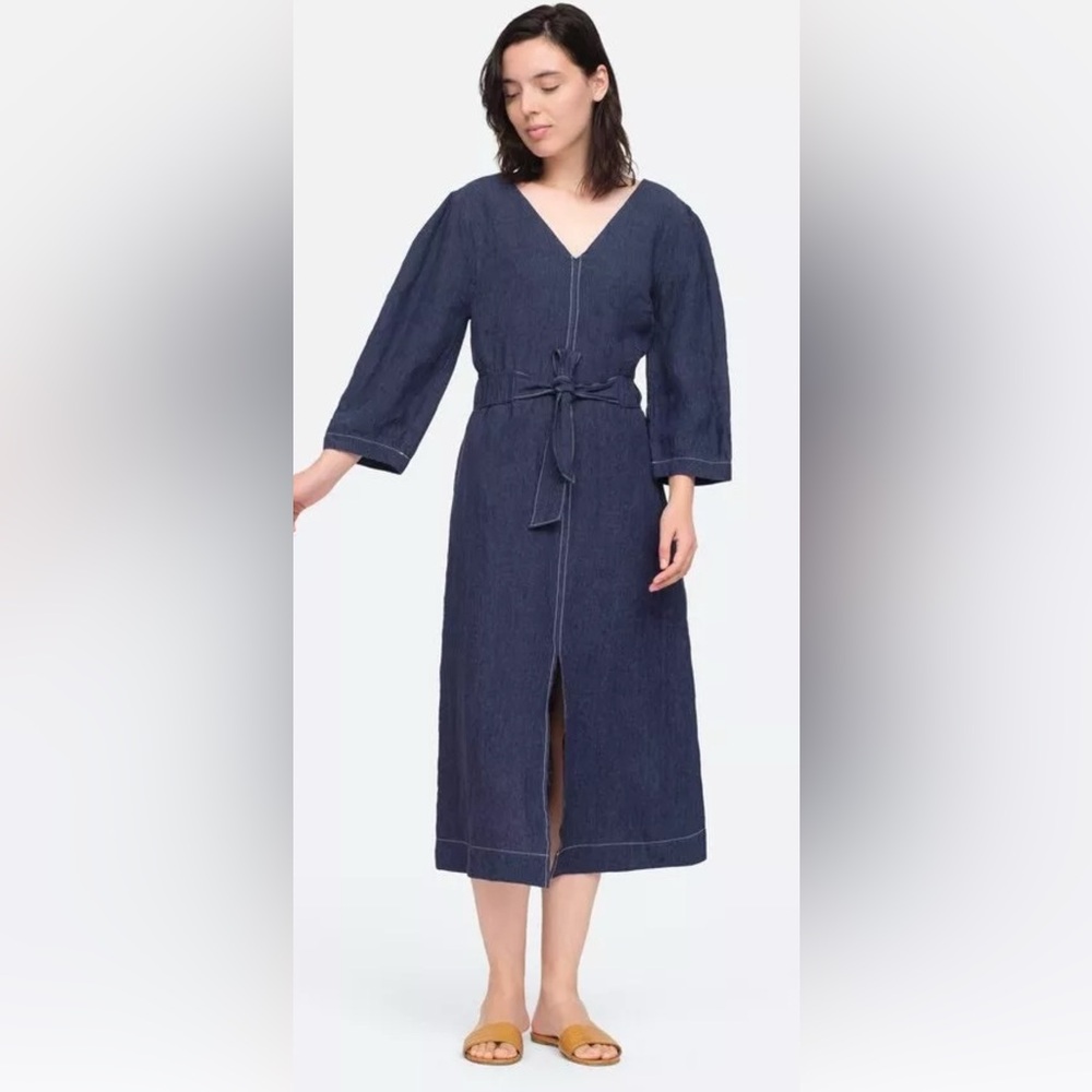 sea new york maxine dress linen sz 0